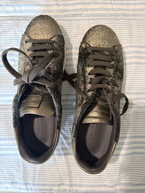 To Boot New York Adam Derrick Black Metallic Sneakers Size 9
